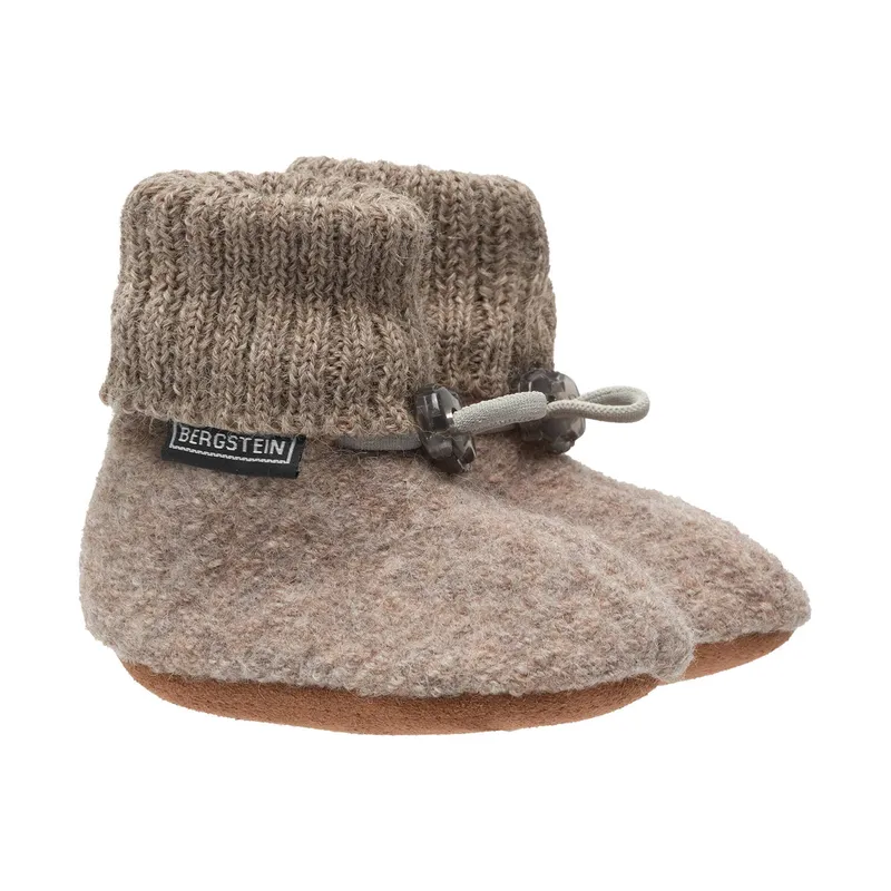 Bergstein Cozy Baby Slofjes - Beige 