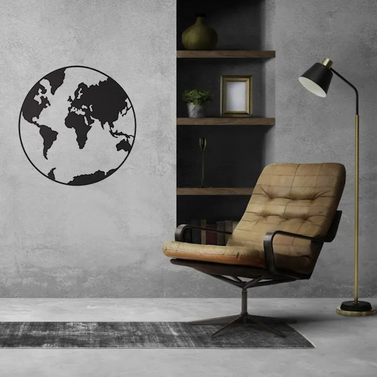 Maison Cocon Wereldbol Wanddecoratie - Medium