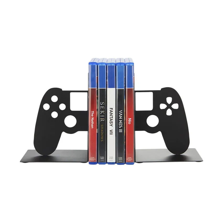 Balvi Joypad Boekensteun – Metaal – Zwart 