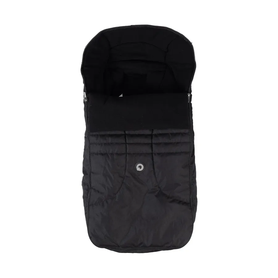 Qute Q-Cocoon Fleece Voetenzak - Zwart