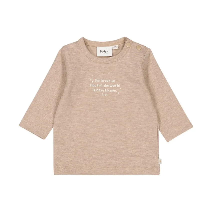 Feetje The Magic is in You T-Shirt - Taupe Melange
