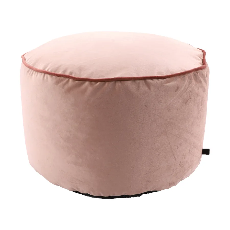 Overseas poef Round Piping - 50x30 cm