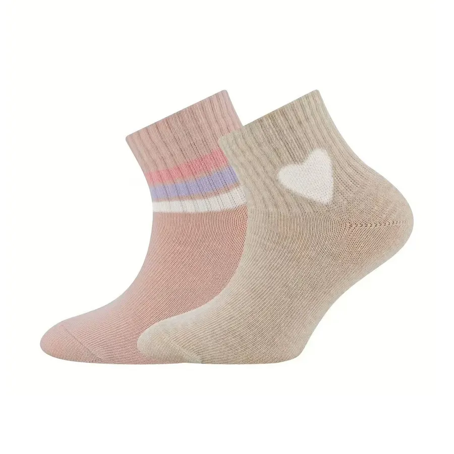 Ewers Tennissokken - 2-pack Enkelhoog Streepjes