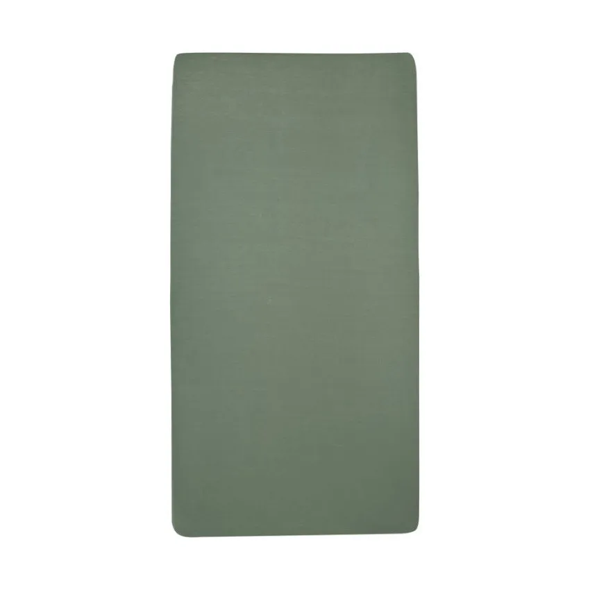 Meyco Jersey Hoeslaken - 60 x 120 cm - Forest Green