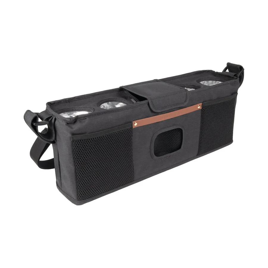 Wonderfold Ouderconsole met 4 Geïsoleerde Bekerhouders - Zwart