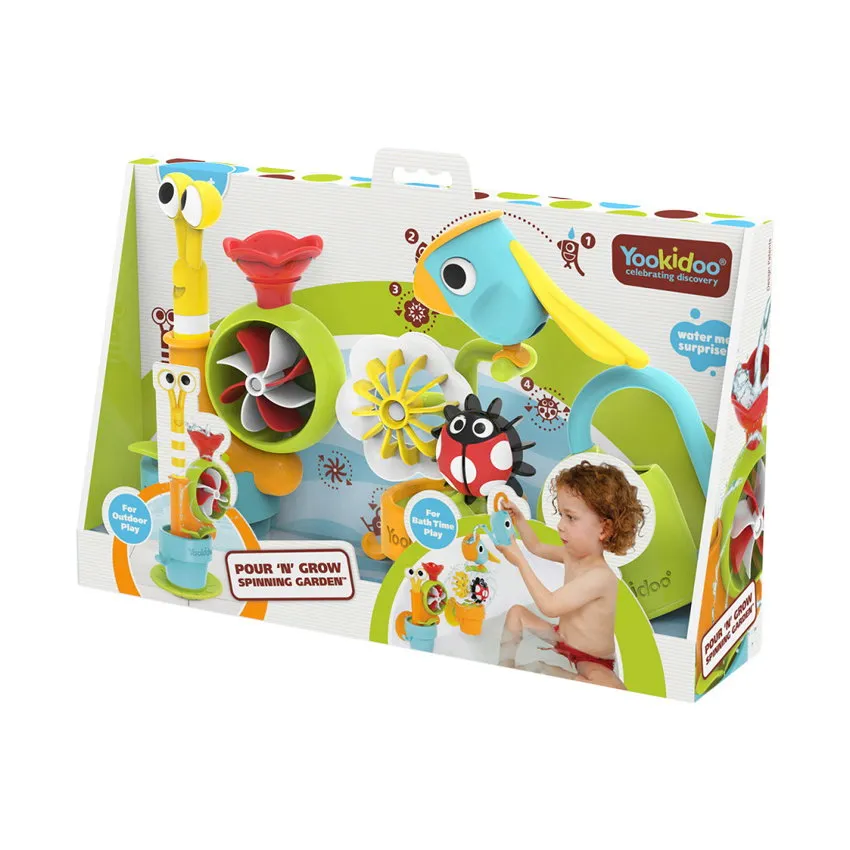 Yookidoo Badspeelgoed - Pour ‘N’ Grow Spinning Garden