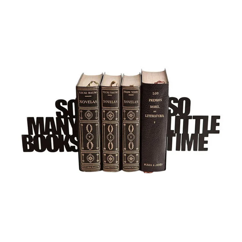 Balvi So Many Boekensteun – Metaal – Zwart 
