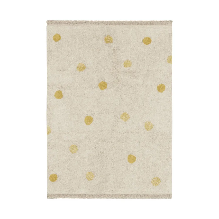 Lorena Canals Vloerkleed - 120 x 160 cm - Hippy Dots Natural Honey 