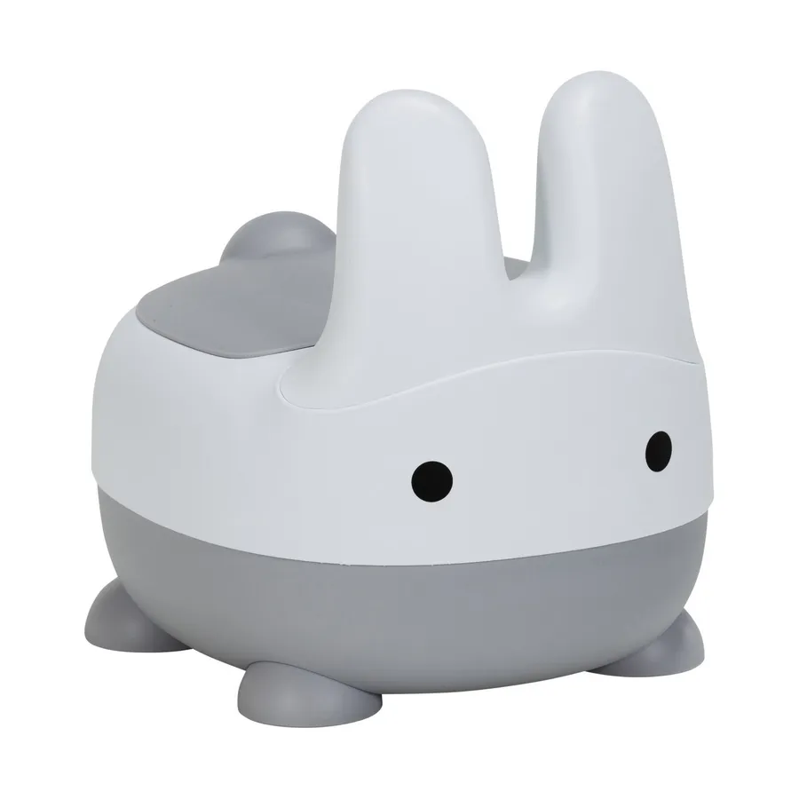 Puck Konijn Potje Wit / Grijs