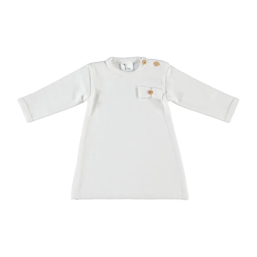Klein Baby Jurkje - Natural White