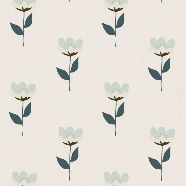 Bibelotte Retro Bloem Behang