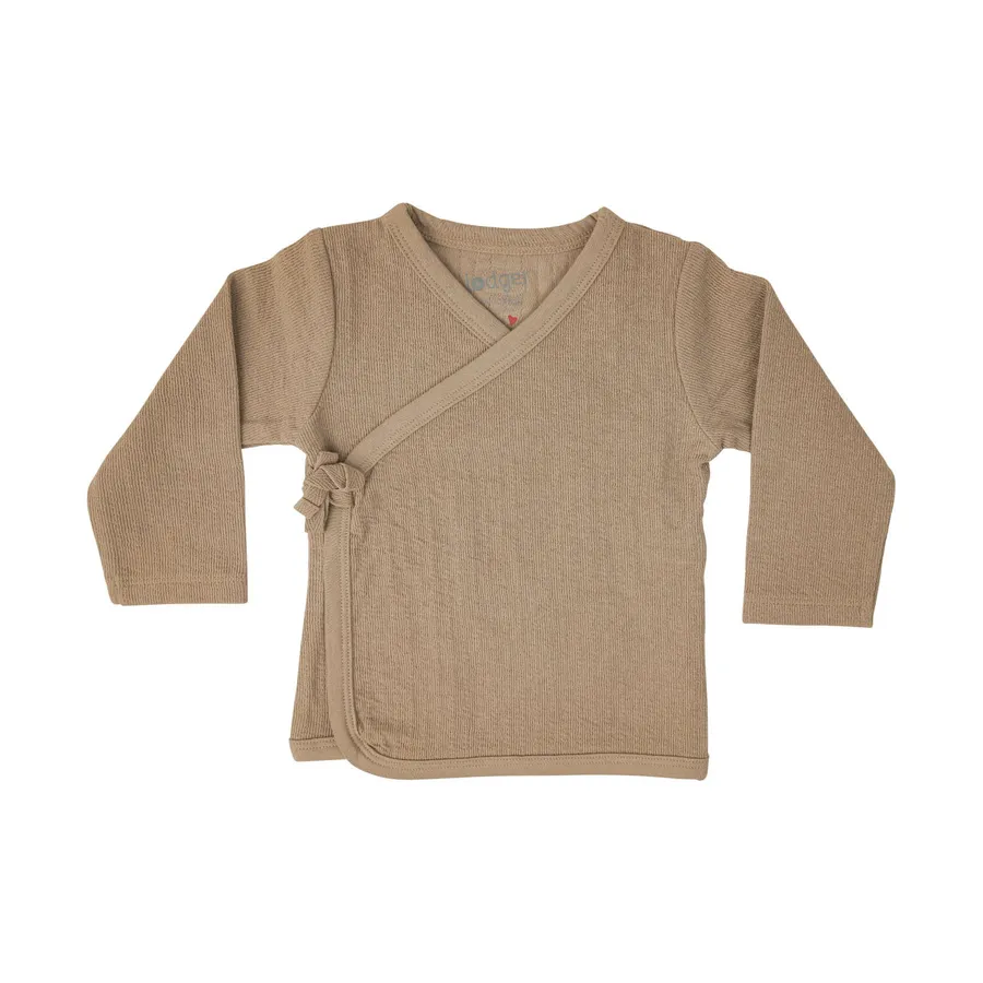 Lodger Folklore Overslagshirt - Solid Beige