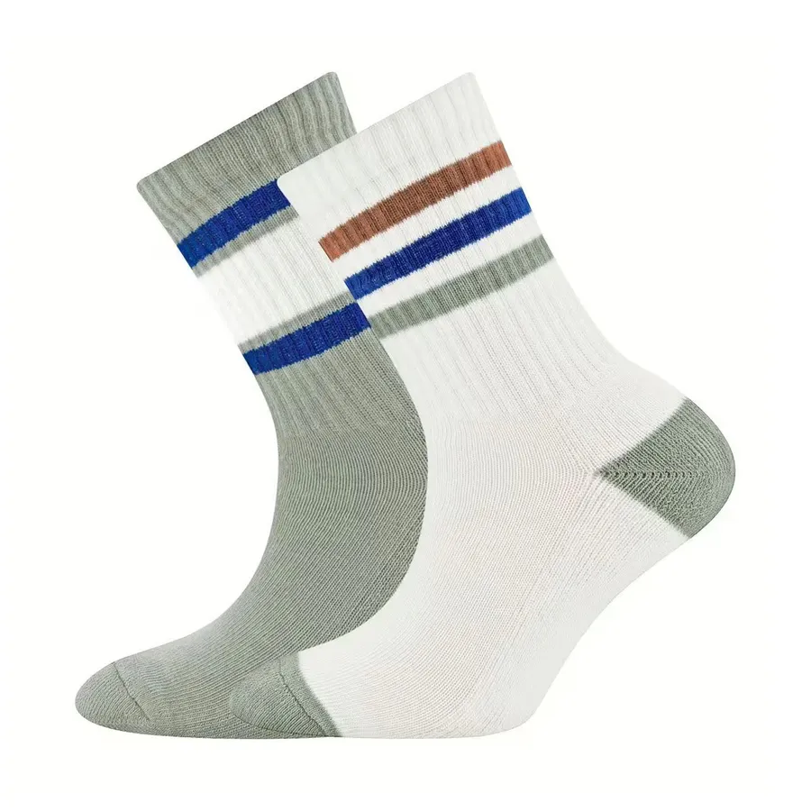 Ewers Sokken - Tennissokken 2-pack Streepjes