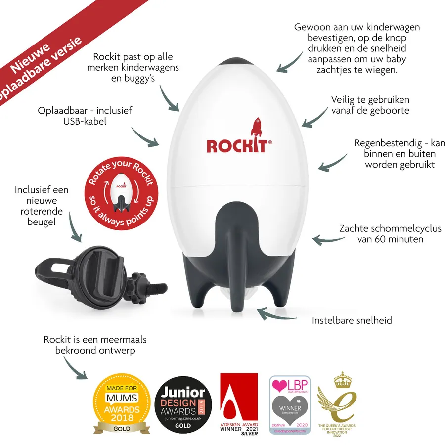 Rockit Oplaadbare Baby Rocker