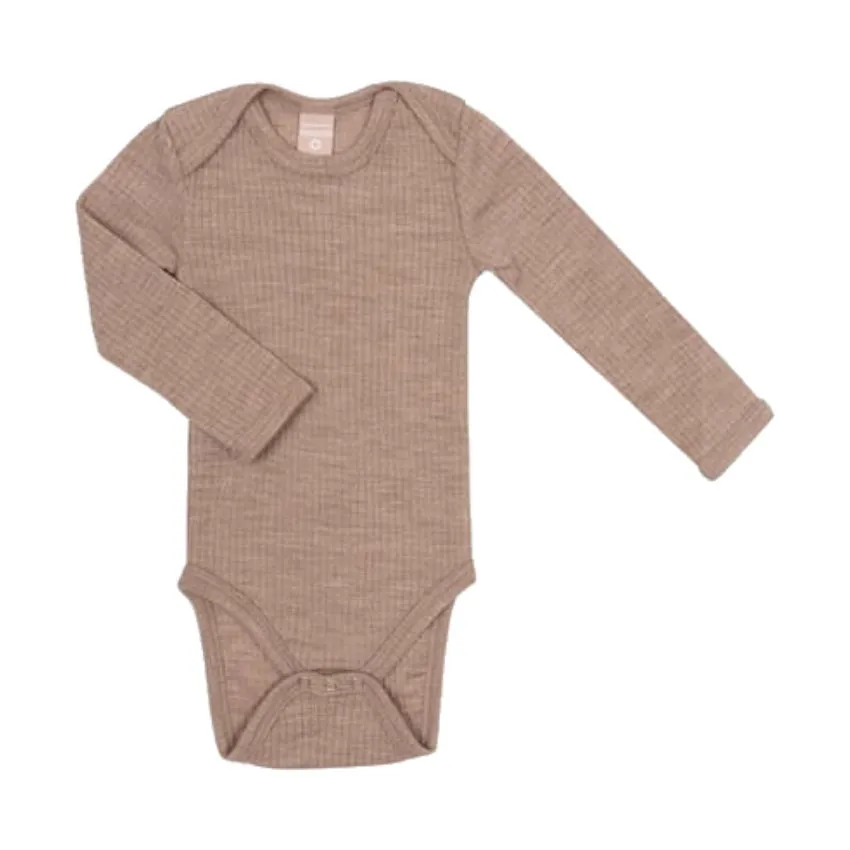 Smallstuff Drop Needle Romper - Wol - Soft Powder