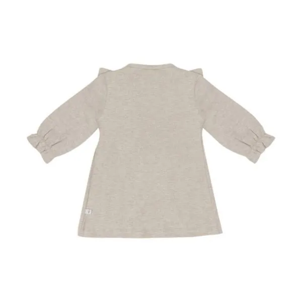 Klein Baby Ruffle Jurk - Beige Melange