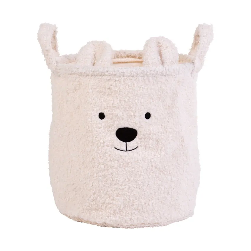 Childhome Teddy Opbergmand – 30 x 30 cm – Ecru 