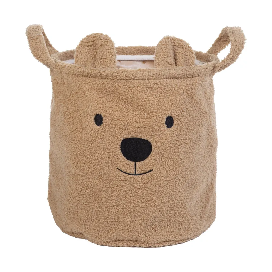 Childhome Teddy Opbergmand – 30 x 30 cm – Bruin 