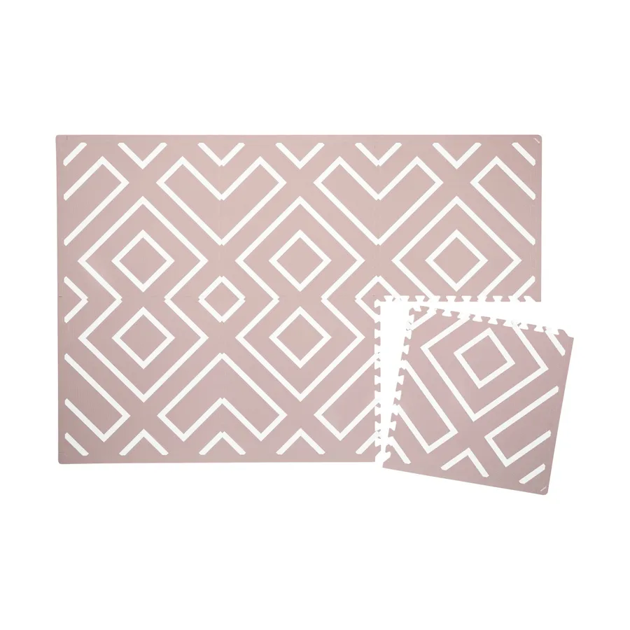 Eeveve Speel Mat - Modern Blocks - Old Pink
