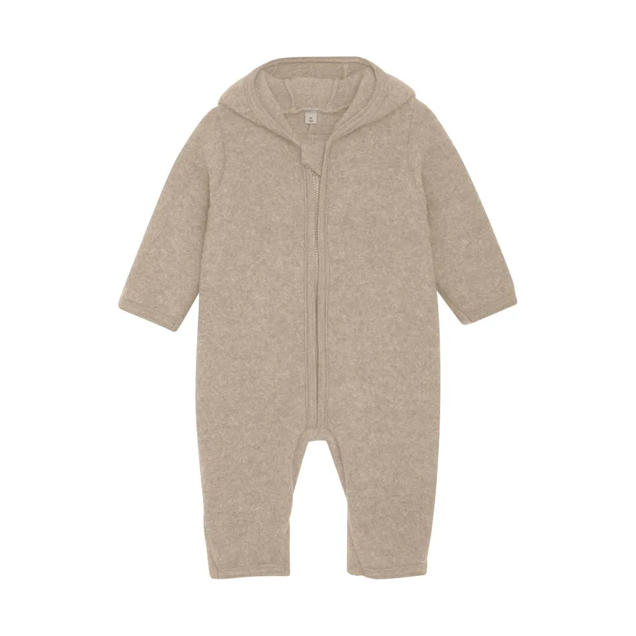 HUTTEliHUT - Boxpakje - Wool Fleece - Camel Melange
