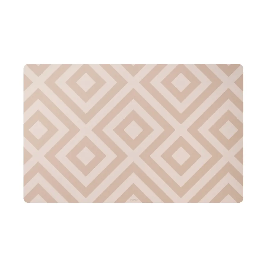 Eeveve Bureau Mat - Modern Blocks - Desert Sand