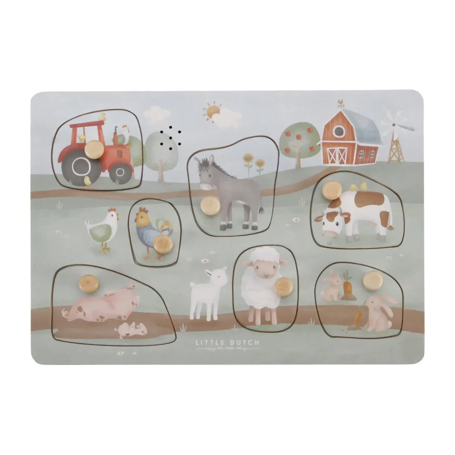 Little Dutch Little Farm Geluidenpuzzel