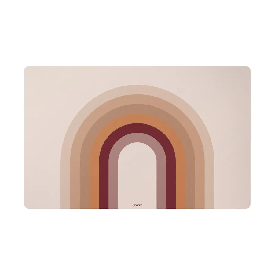 Eeveve Bureau Mat - Retro Bow - Peach