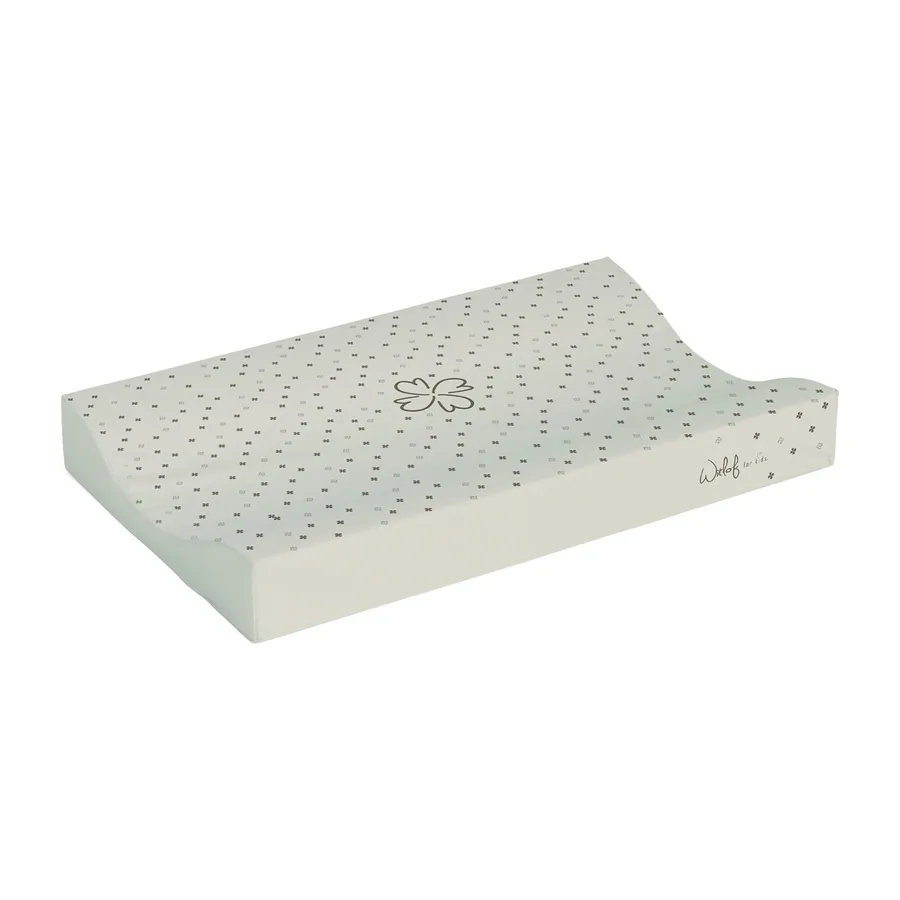 Witlof for Kids Aankleedkussen - All Over Klavertjes - Taupe