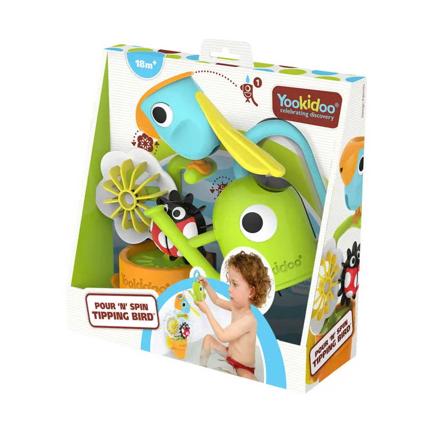 Yookidoo Badspeelgoed - Pour 'N' Spin Tipping Bird