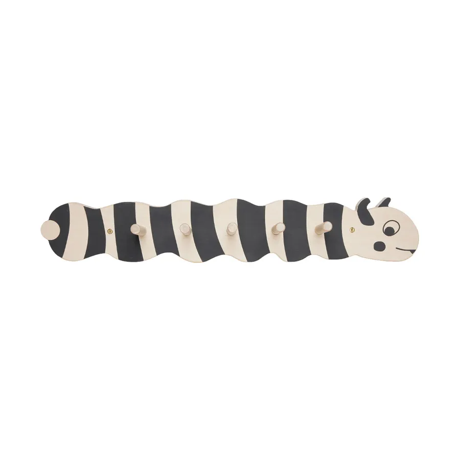 OYOY Kapstok - Larva - Nature - Hout/Zwart