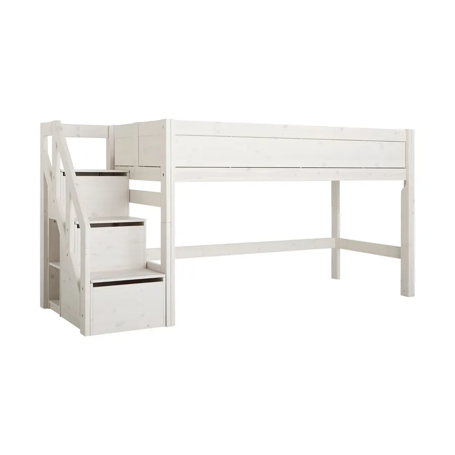 LIFETIME Kidsrooms Halfhoogslaper Met Trapkast Luxe
