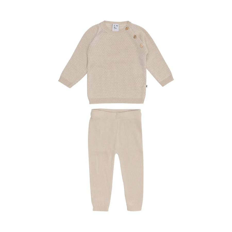 Klein Baby Pakje – Knitted - Beige Sand