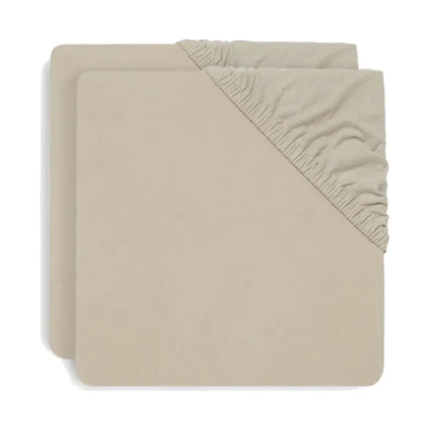 Jollein Hoeslaken Boxmatras - 2 Pack - 75 x 95 cm - Jersey