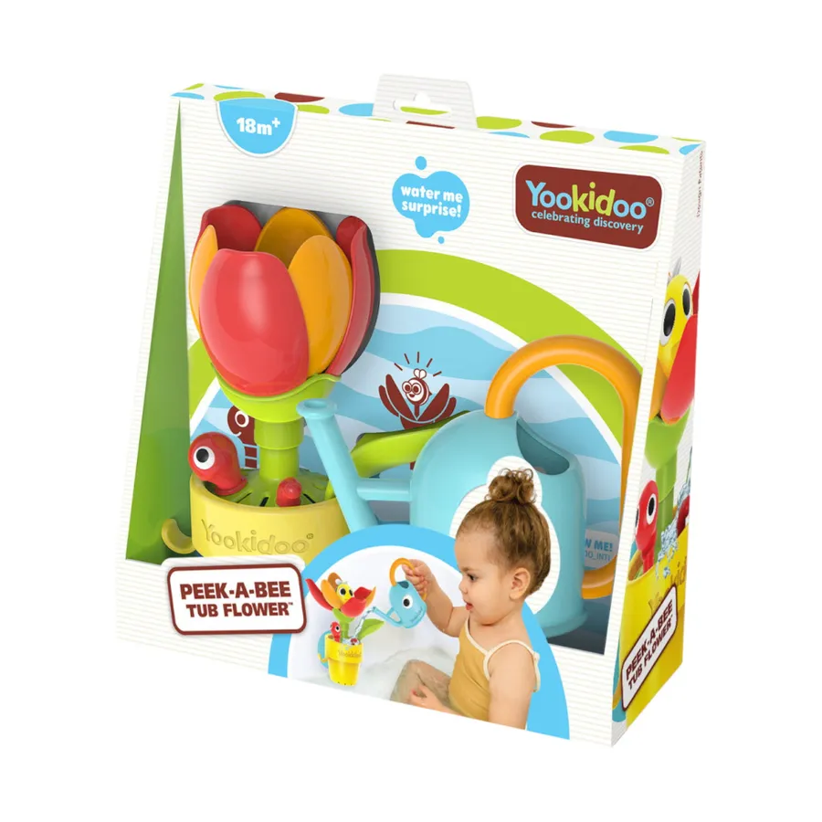 Yookidoo Badspeelgoed - Peek-a-Bee Tub Flower