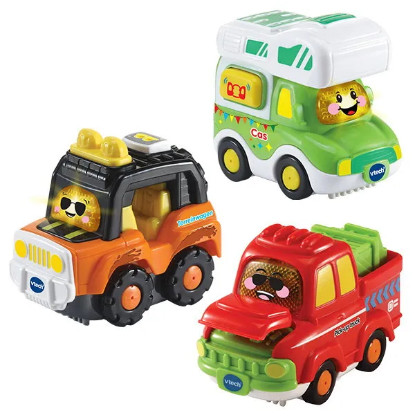 Vtech Toet Toet Auto Cas / Ted / Pascal 3 Stuks