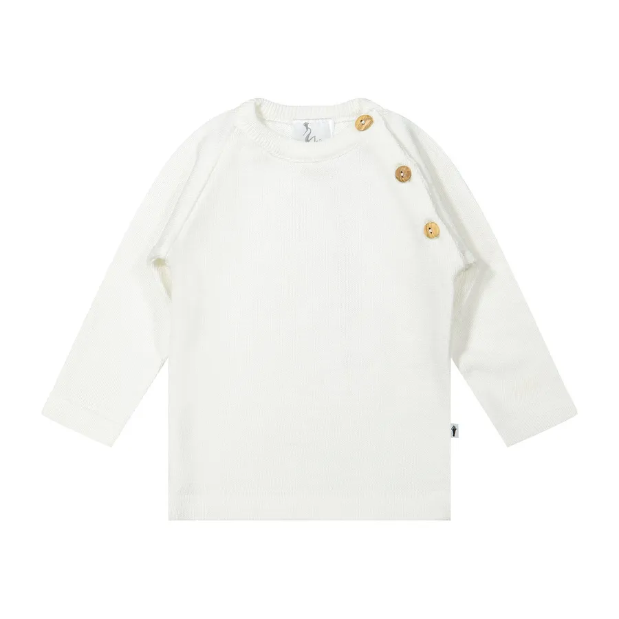 Klein Baby T-Shirt - Lange Mouw - Natural White