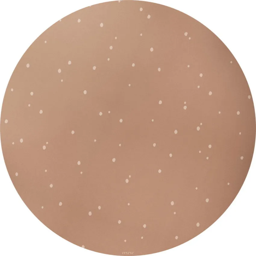 Eeveve Vloermat Rond - Dots Cinnamon