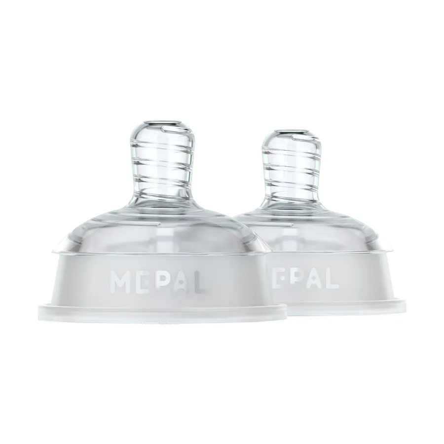 Mepal Mio Flesspeen Slow Flow - 2 Stuks - Helder 