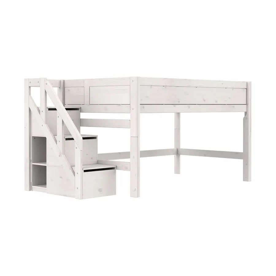 Life Time Halfhoogslaper Premium - 120 cm - Met Trapkast