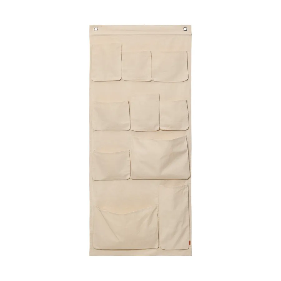 Ferm Living Canvas Wall Pocket XL Off-White