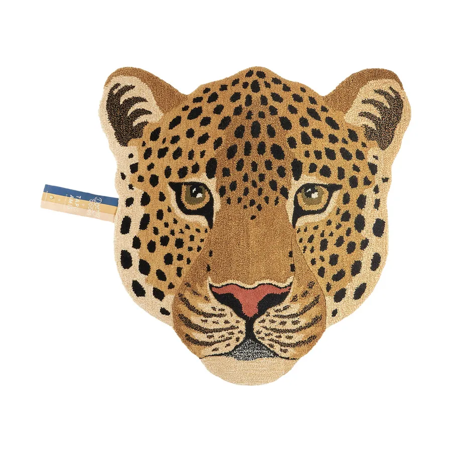 Doing Goods Himani Leopard Head Vloerkleed - Groot