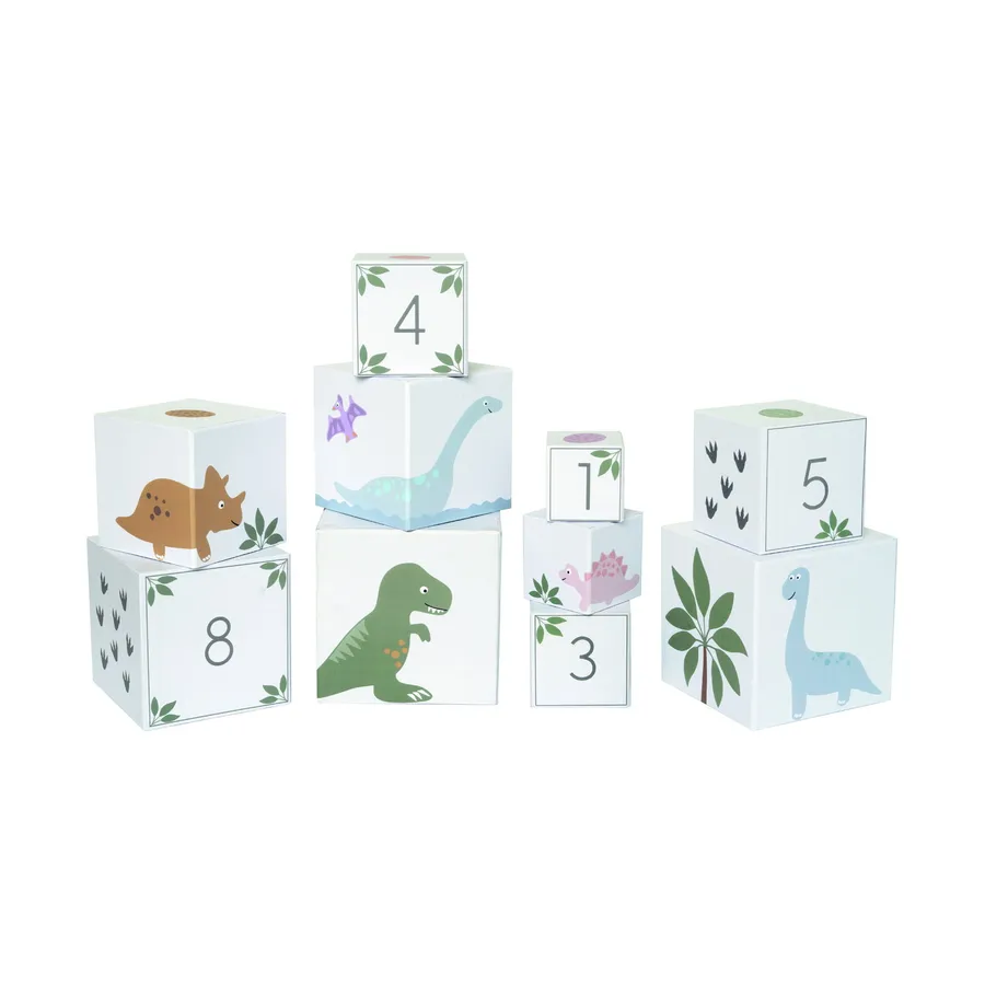 Jabadabado Stapeltoren Blokken - Dino 1-10