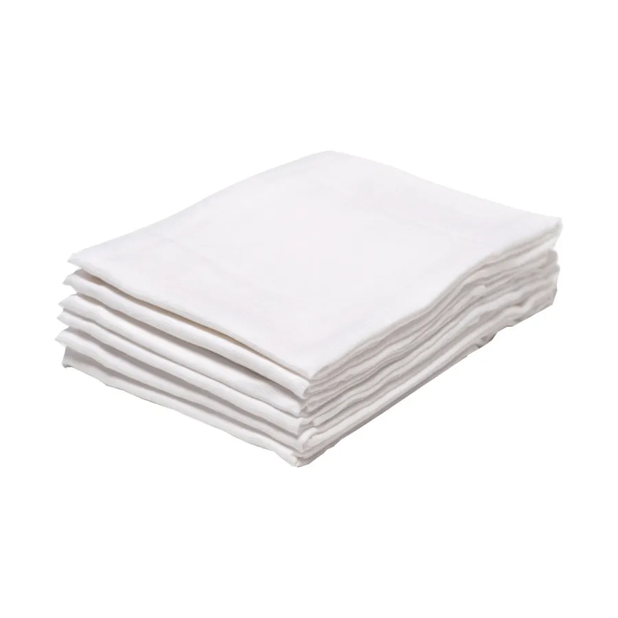 Babypark Hydrofiel Luier 60 x 60 cm - Wit - 6 Stuks