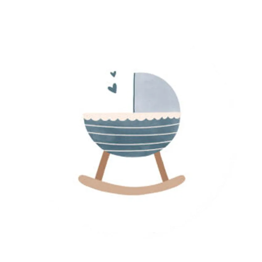 Studio Jans Ronde Sticker - Wieg