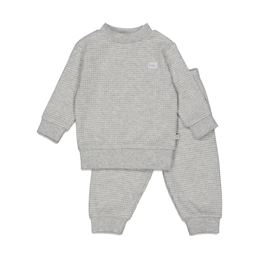 Feetje Wafel Pyjama - Grijs Melange