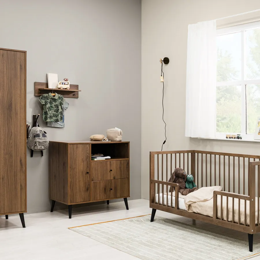 Bopita Zara Babykamer Walnoot