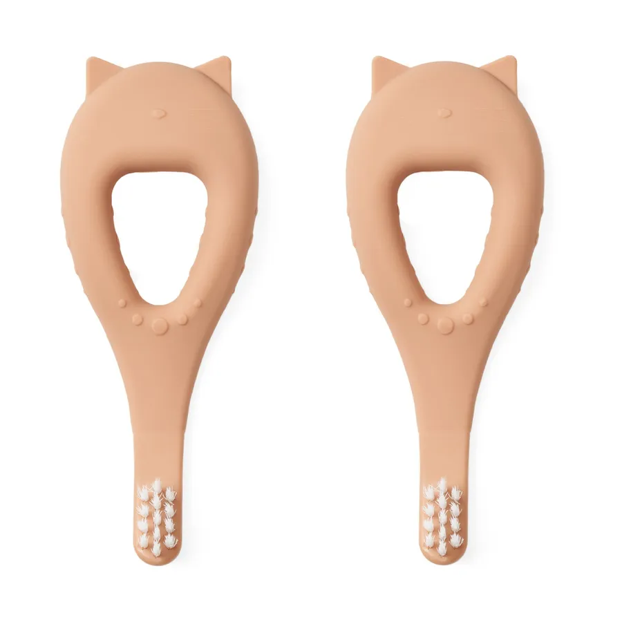 Liewood Janelle Cat Tandenborstel - 2 Stuks - Tuscany Rose