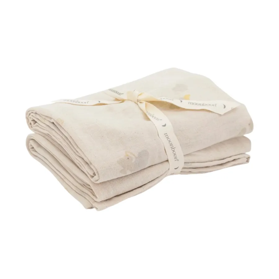 Moonboon Hydrofiele Doeken - Over The Moon Nature - 2-pack