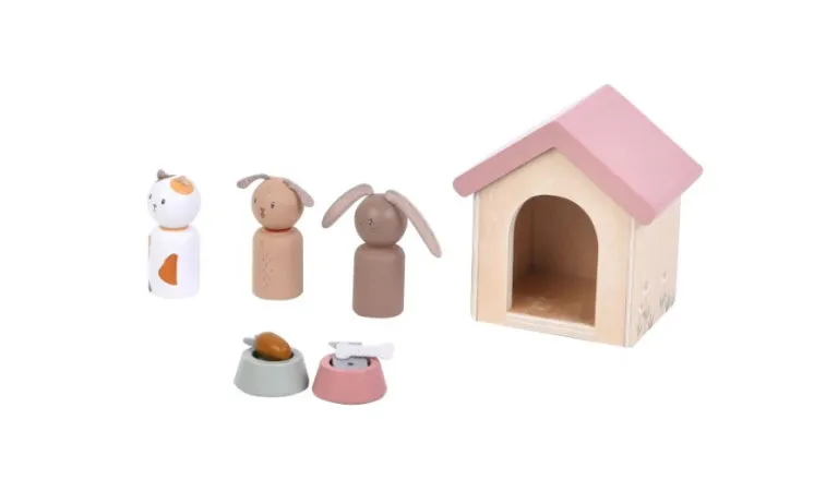 Little Dutch Aanvulset Poppenhuis - Huisdieren
