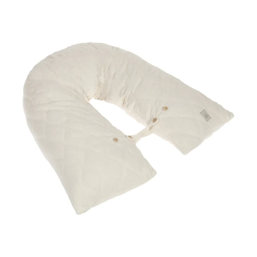 Nanami Voedingskussen Multipillow - Wave - Bio Cotton - Off White